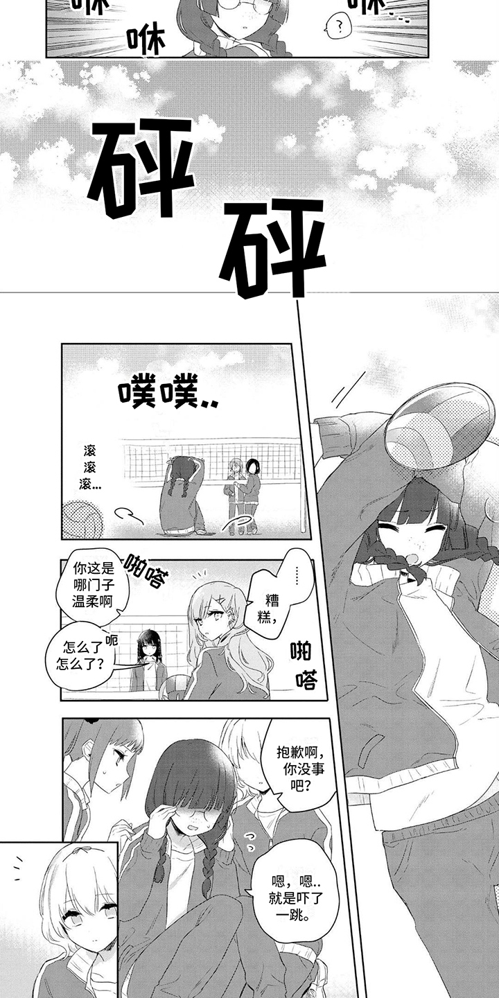 爱与花丛漫画,第2章：打排球1图