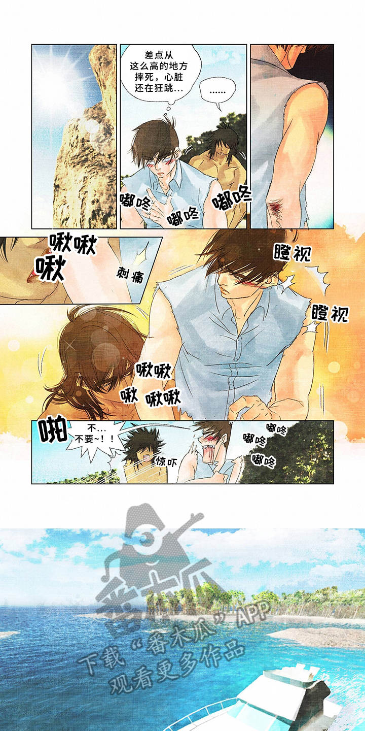 荒岛漂流者漫画,第8章：伤口1图