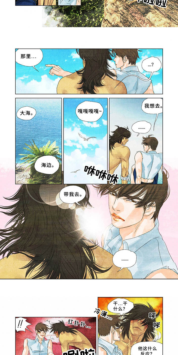 荒岛漂流者漫画,第7章：登高望远2图