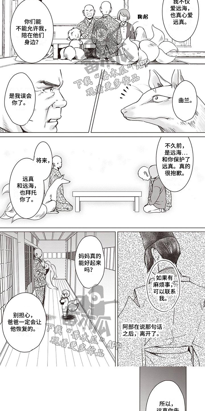 九尾狐和仙鹤漫画,第22章：认错1图