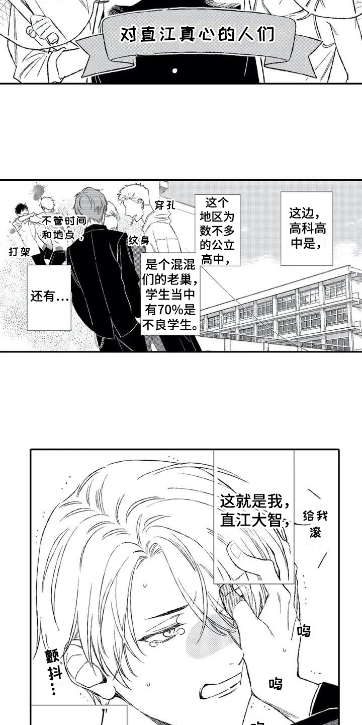 双重目的语漫画,第1章：不良老大1图