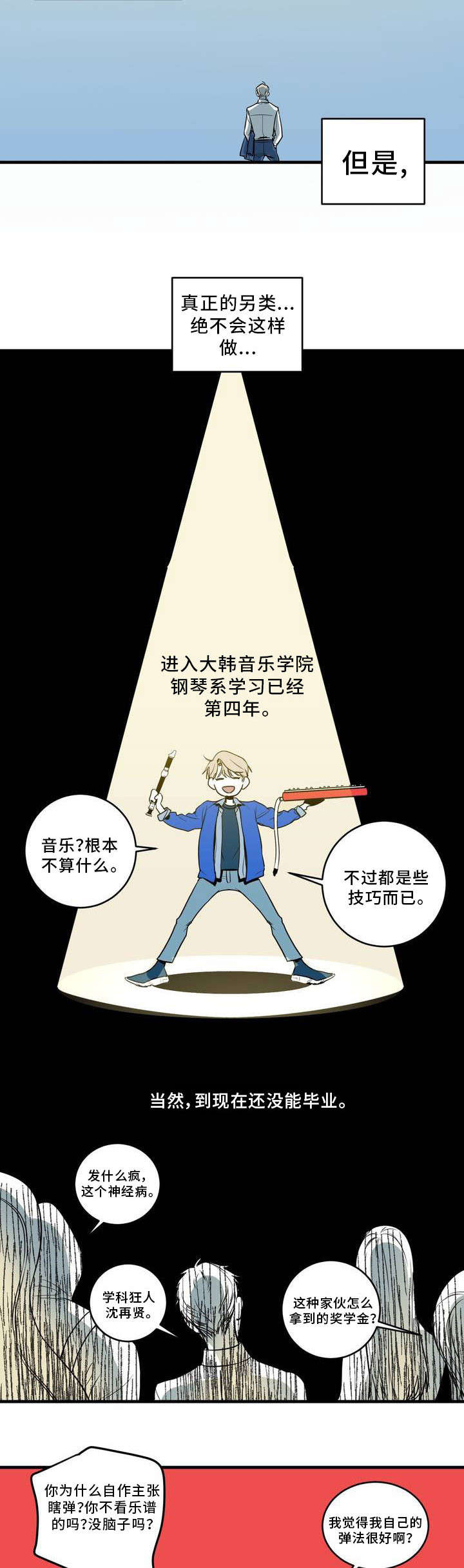 演奏者英语怎么说漫画,第2章：学科狂人2图