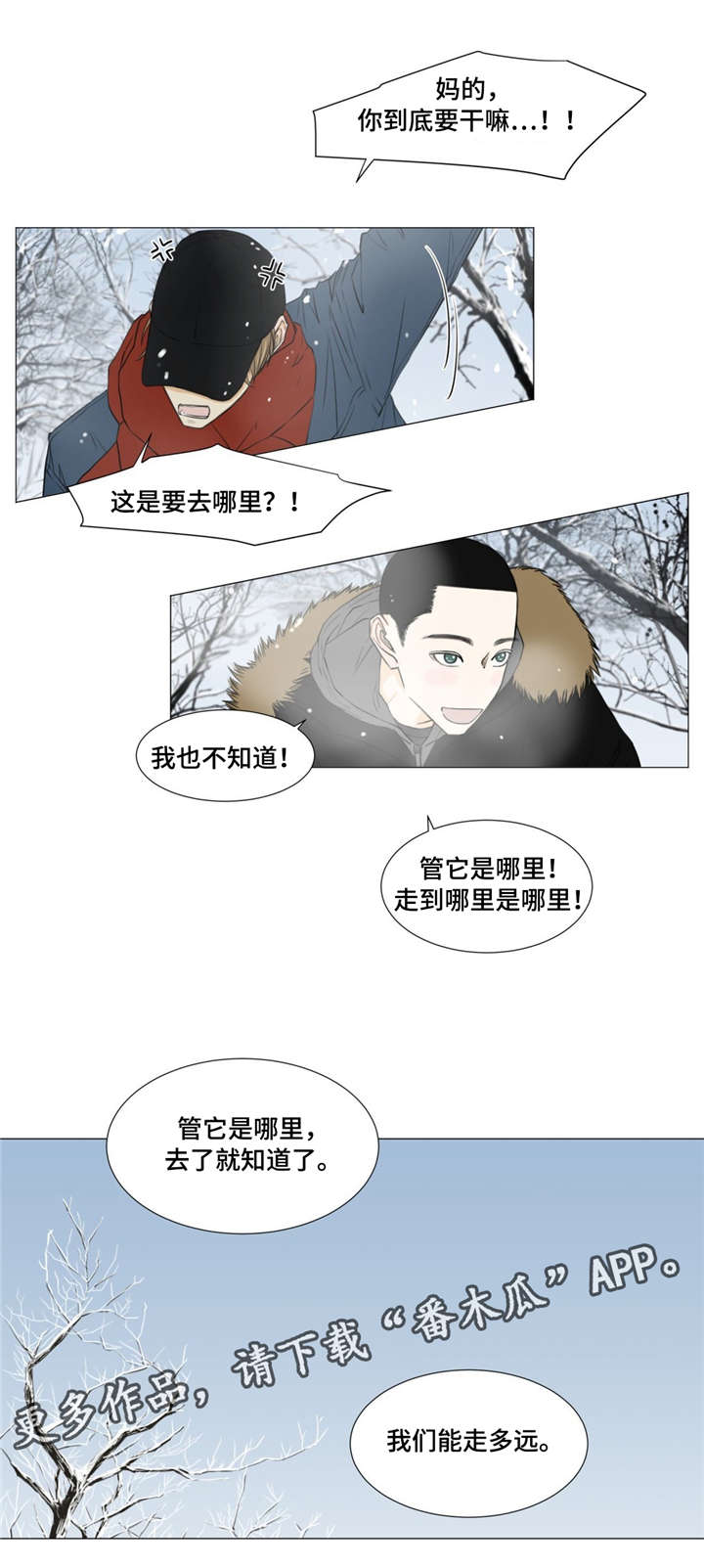 逃亡路途漫画,第15章：独木桥2图