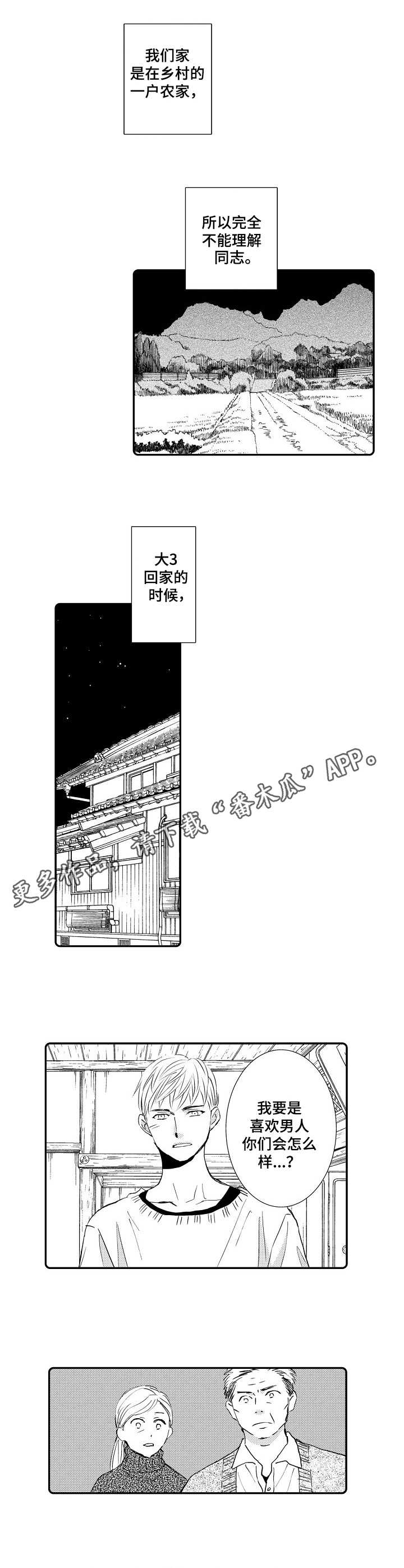 心意相通的团建游戏漫画,第2章：不好表露1图