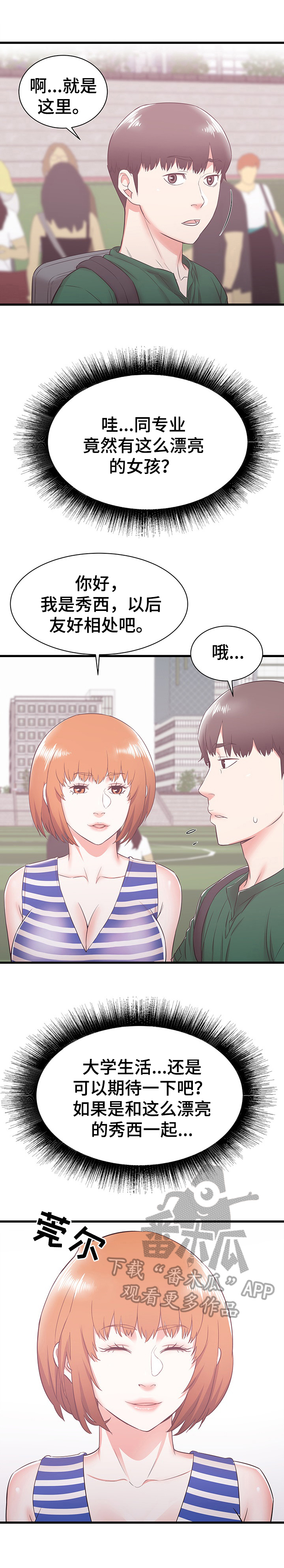 闯荡大城市漫画,第14章：享受大学生活2图