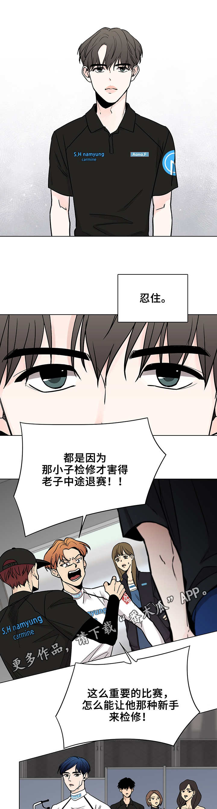 车手机壁纸漫画,第3章：车队1图