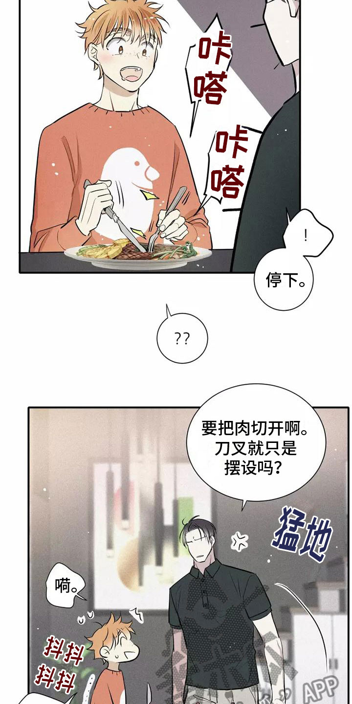 念念不忘再遇见漫画,第16章：西餐2图