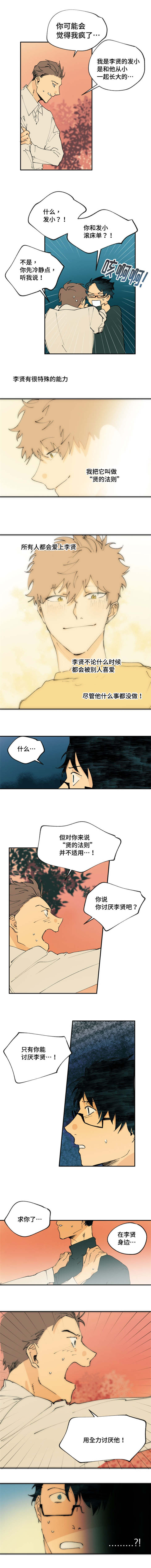 贤的异体字漫画,第3章：在他身边2图