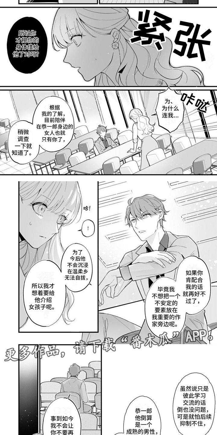 官能小说家日剧免费在线观看漫画,第6章：告诫2图