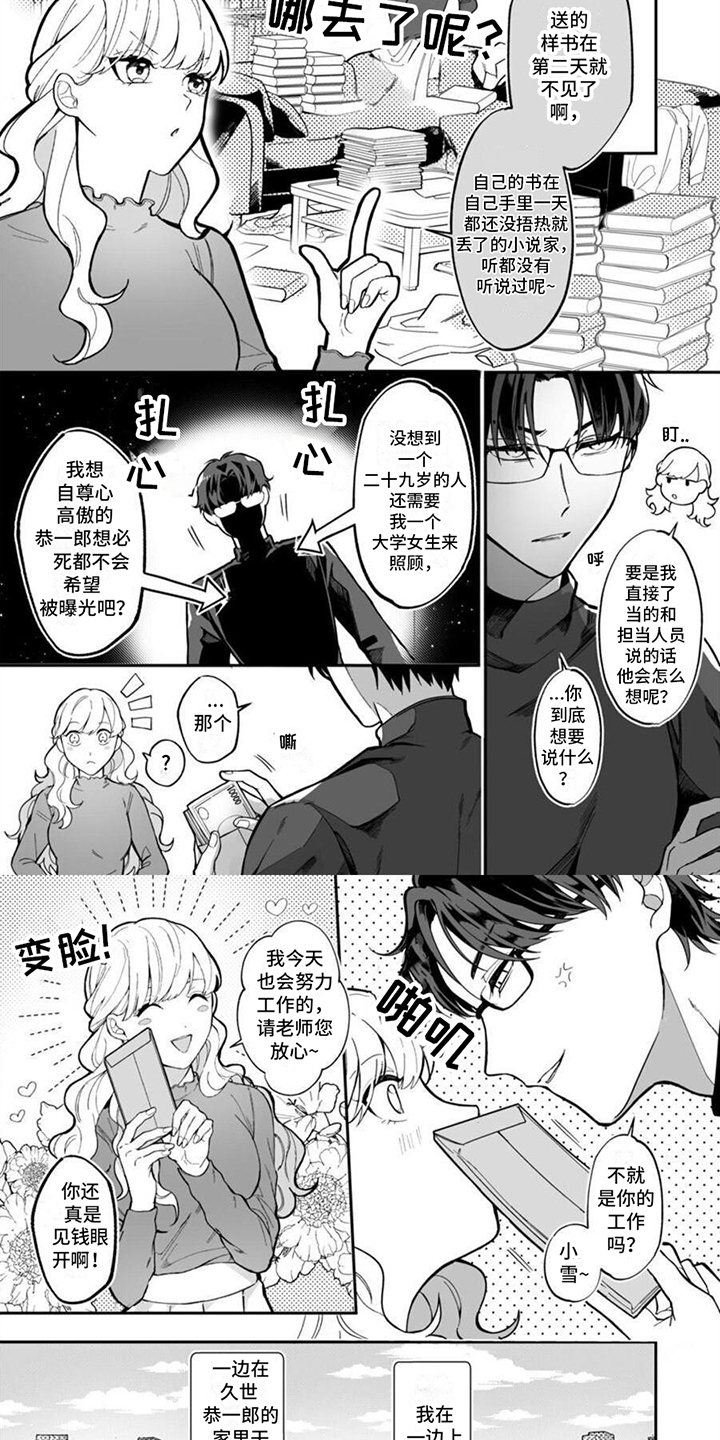 官能小说家日剧免费在线观看漫画,第1章：助手与小说家1图