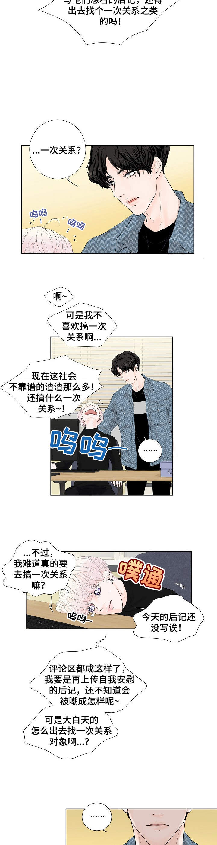 产品试用记录表漫画,第1章：为了工作2图