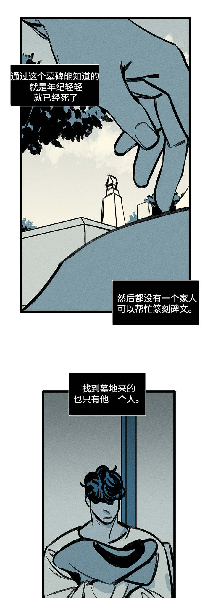 幽灵粒子真实照片漫画,第10章：扫墓1图