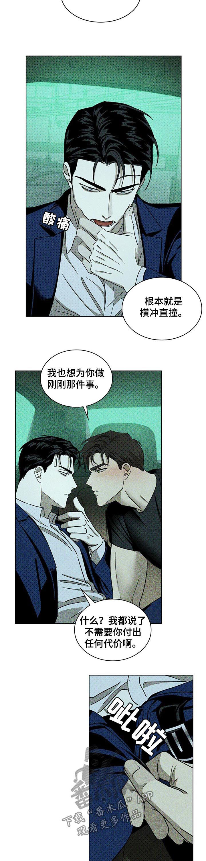 绿色纹理人物介绍漫画,第38章：你教我的1图