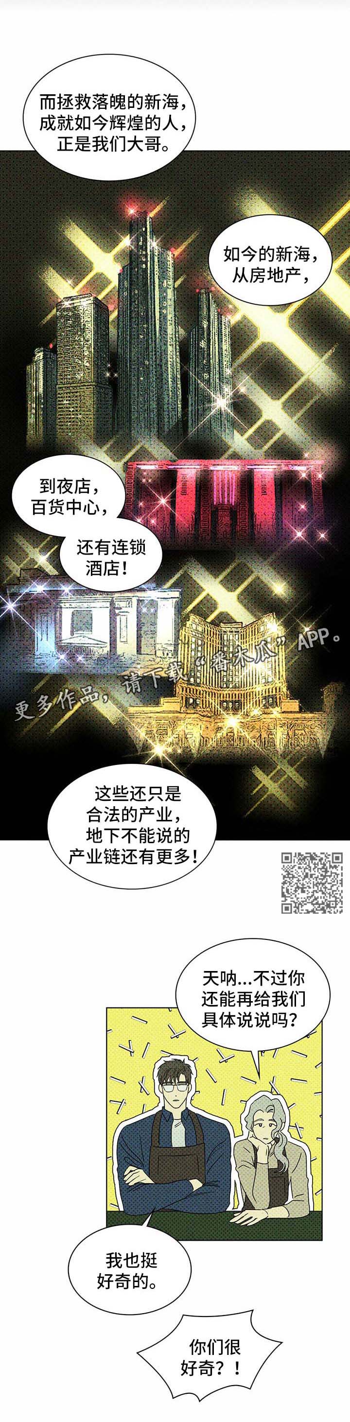 绿色纹理ppt封面漫画,第16章：模特2图