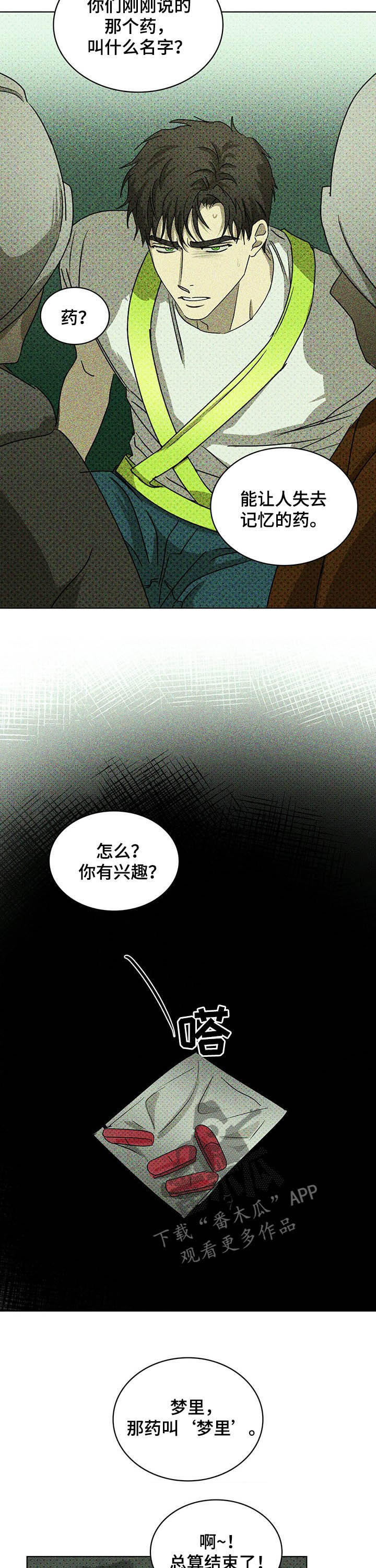 绿色纹理ppt封面漫画,第46章：不要越界1图