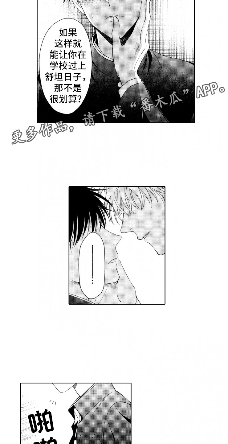 校霸不乖漫画,第5章：窝囊废1图