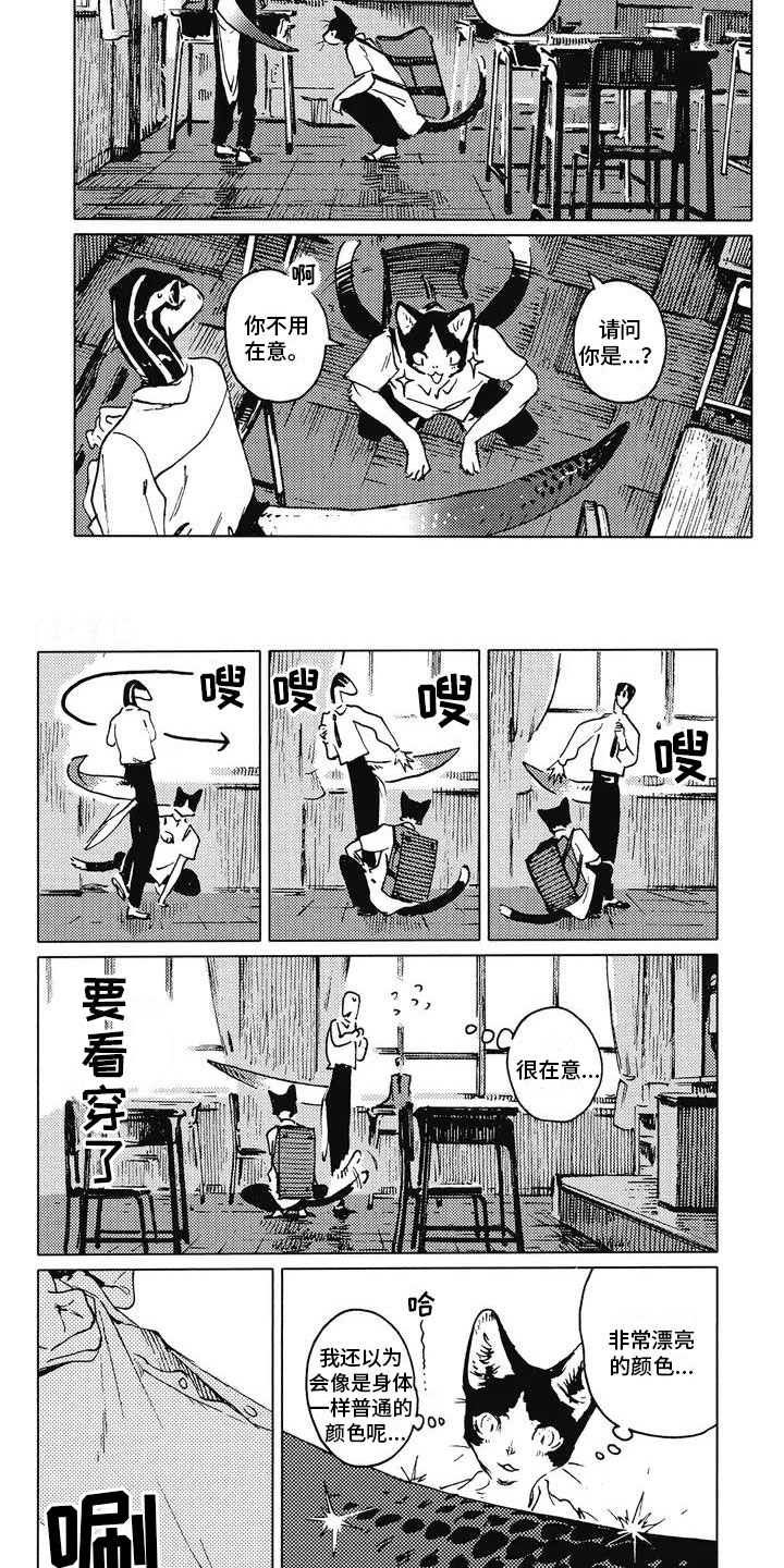 蓝猫男孩子漫画,第3章：饶有兴趣2图