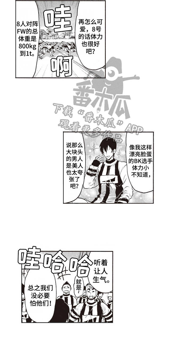 橄榄球团队体能训练漫画,第6章：厚脸皮1图