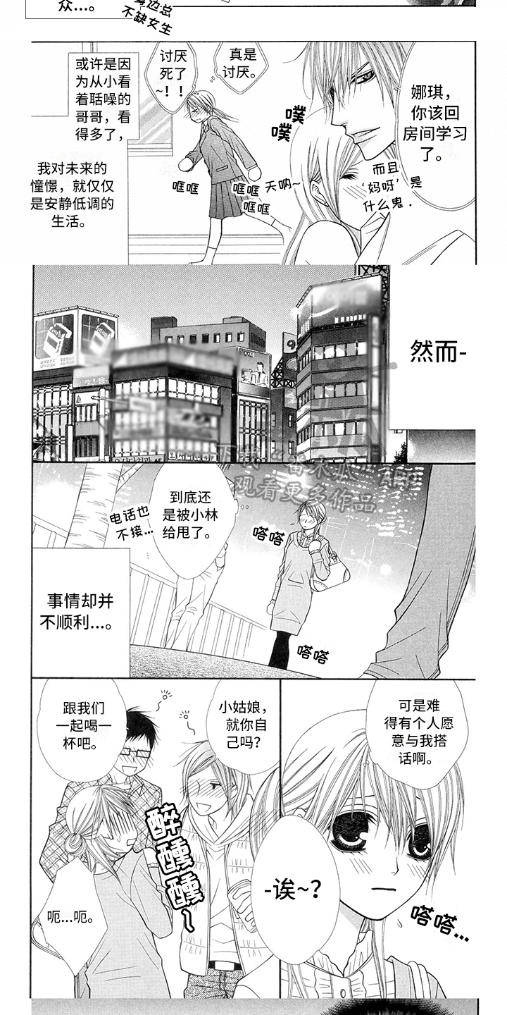 制服情侣日常漫画,第32章：调酒师：拜托1图