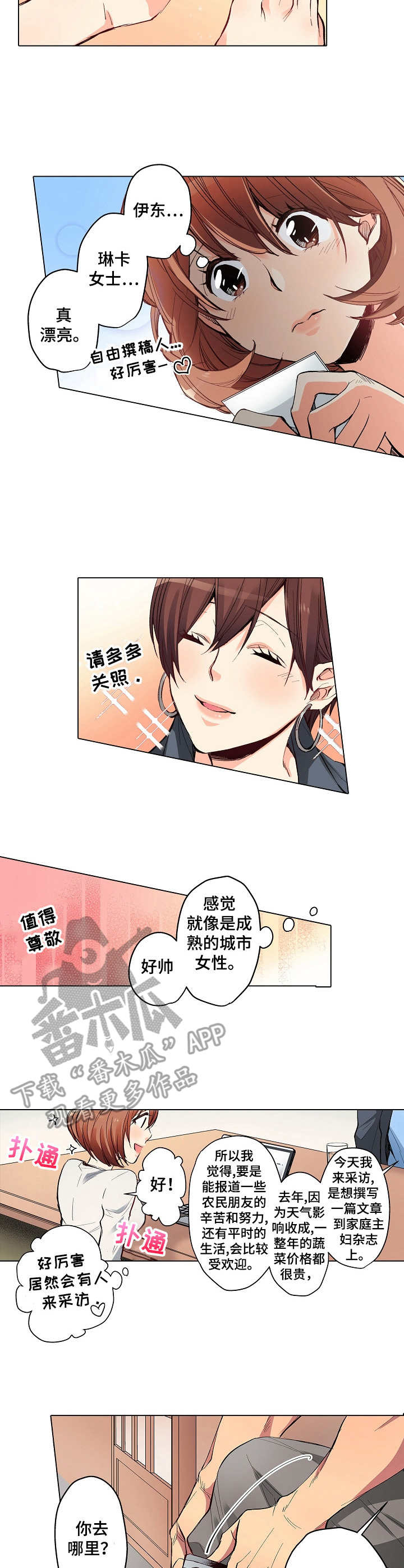 乡野大叔全集视频漫画,第10章：自由撰稿人1图