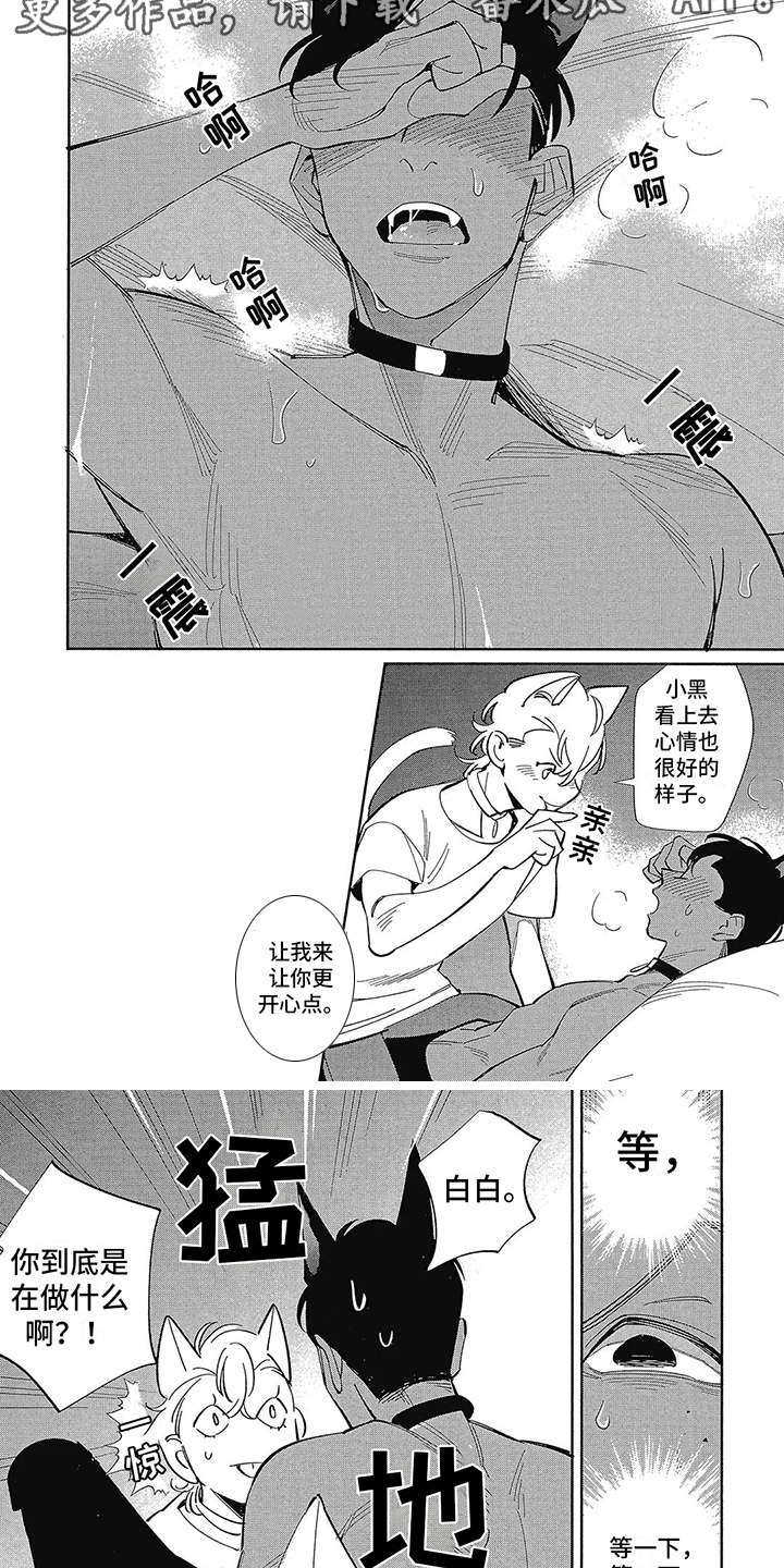 猫狗一家亲歌曲漫画,第8章：吵醒了 2图