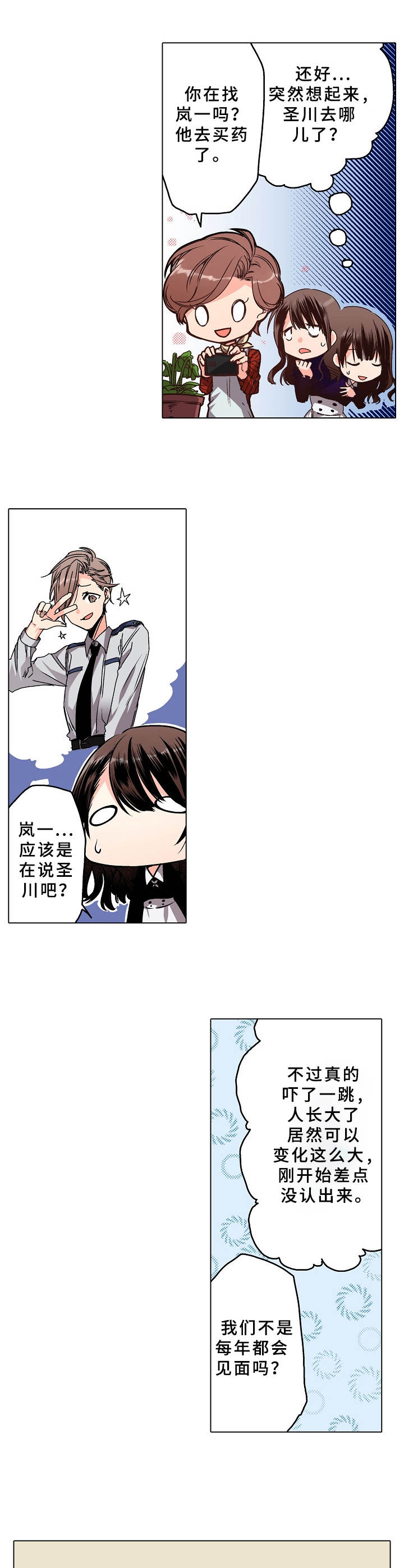 爱的替身粤语原唱漫画,第12章：学生时期1图