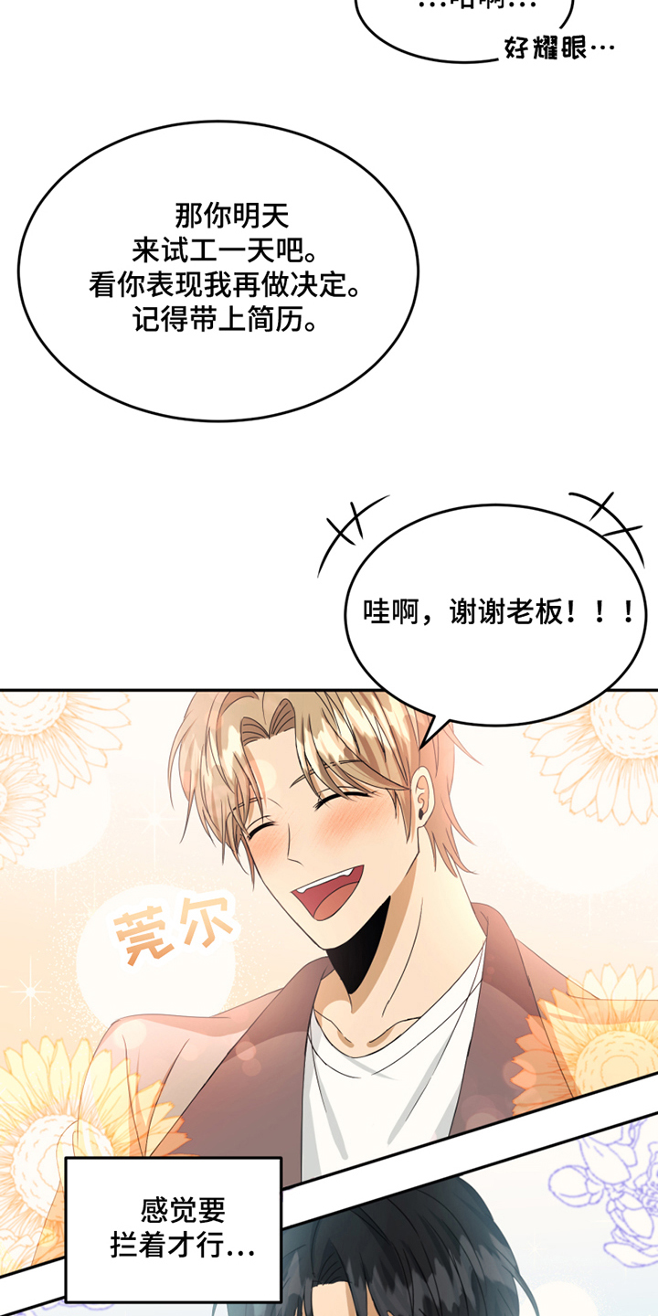 嘉兴奇缘花店漫画,第3章：应聘1图