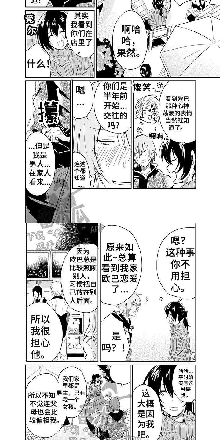 拍照角度奇怪两人漫画,第21章：了解1图