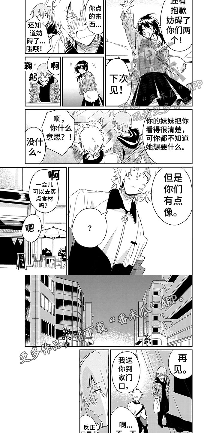 拍照角度奇怪两人漫画,第21章：了解1图