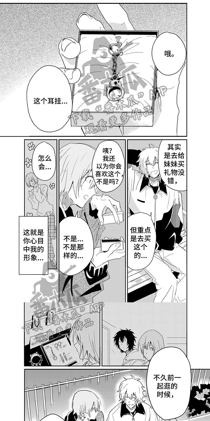 奇怪的两人漫画,第22章：耳坠1图