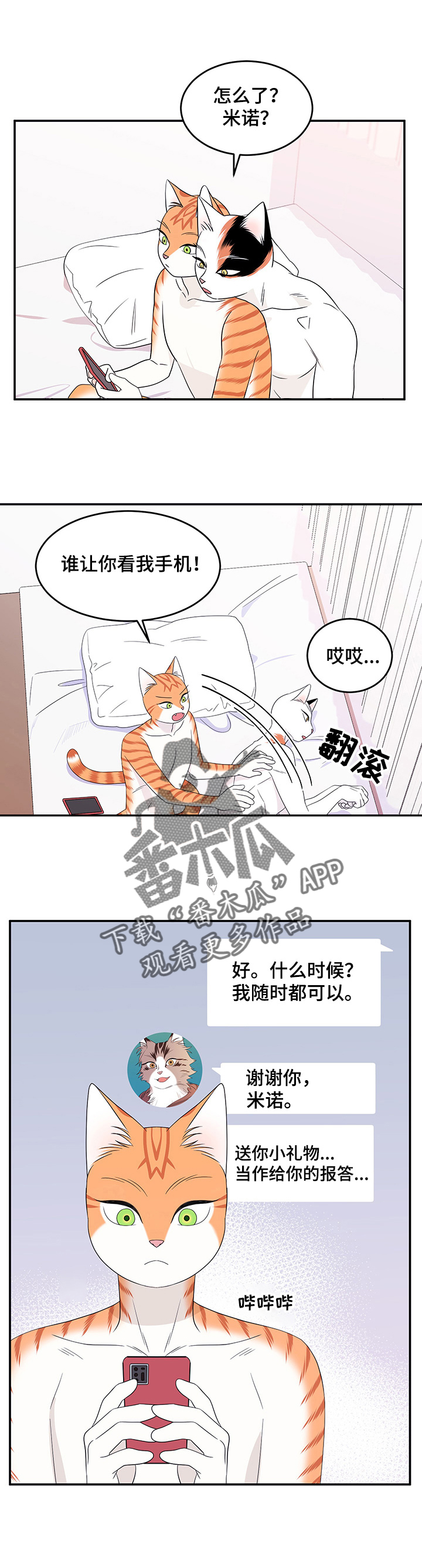 灵猫传陆知也漫画,第15章：看电影2图