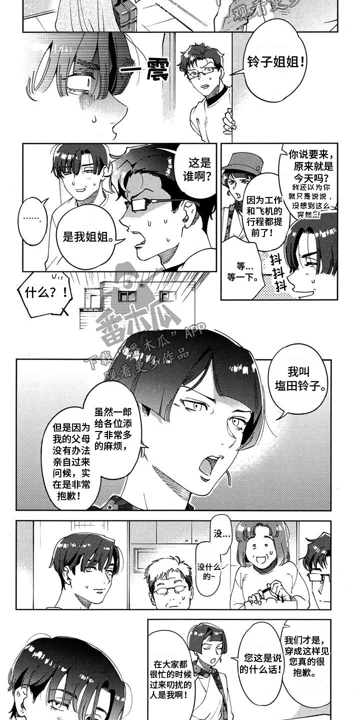 我的心爱之吻作文漫画,第25章：姐姐来了2图