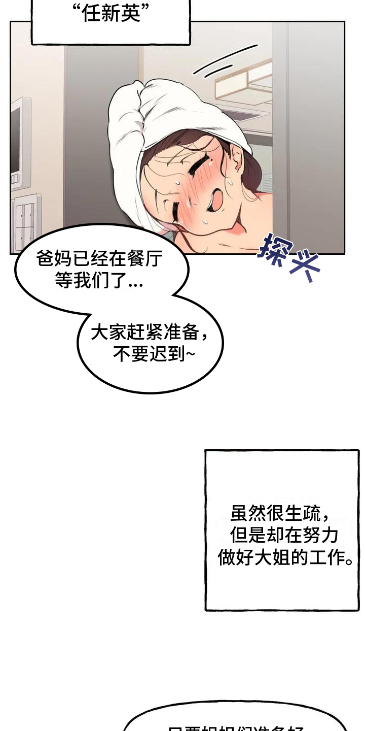 任家三姐妹图片漫画,第1章：家人1图