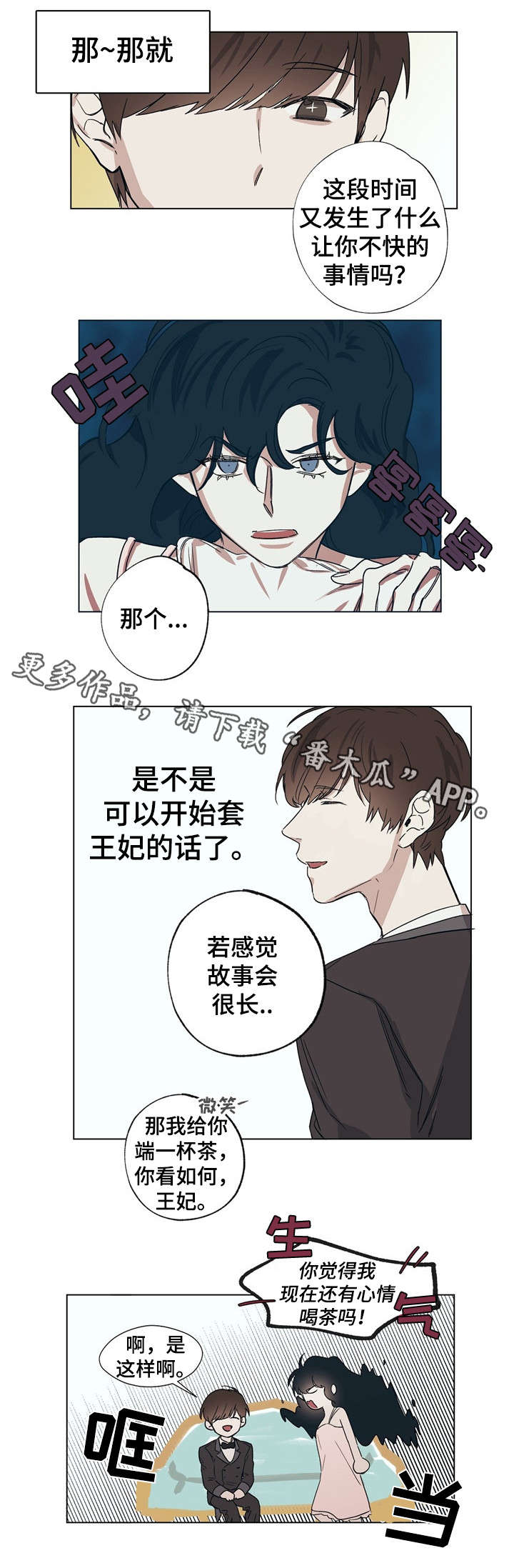 皇室童缘夏季连衣裙漫画,第13章：王妃的怒意1图