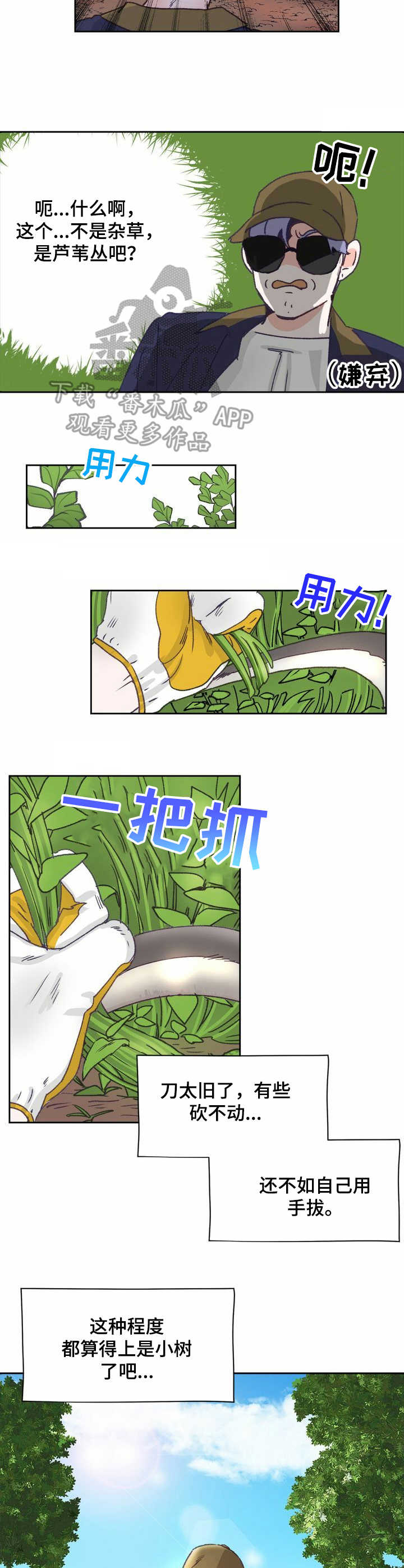 歌曲乡野漫画,第8章：除草1图