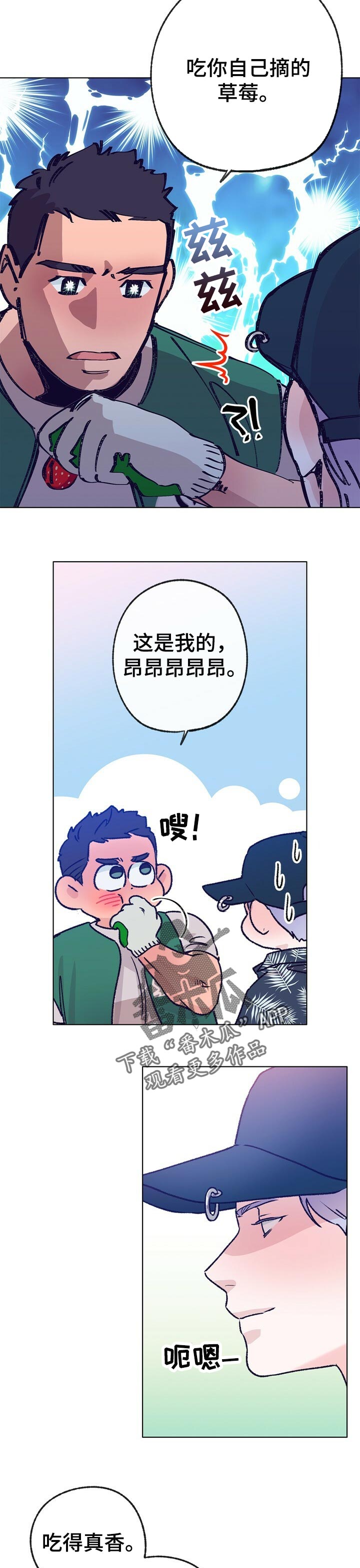 乡野小婷漫画,第64章：摘草莓1图