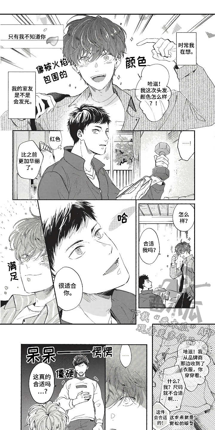 燃烧青春漫画,第8章：模特友人1图