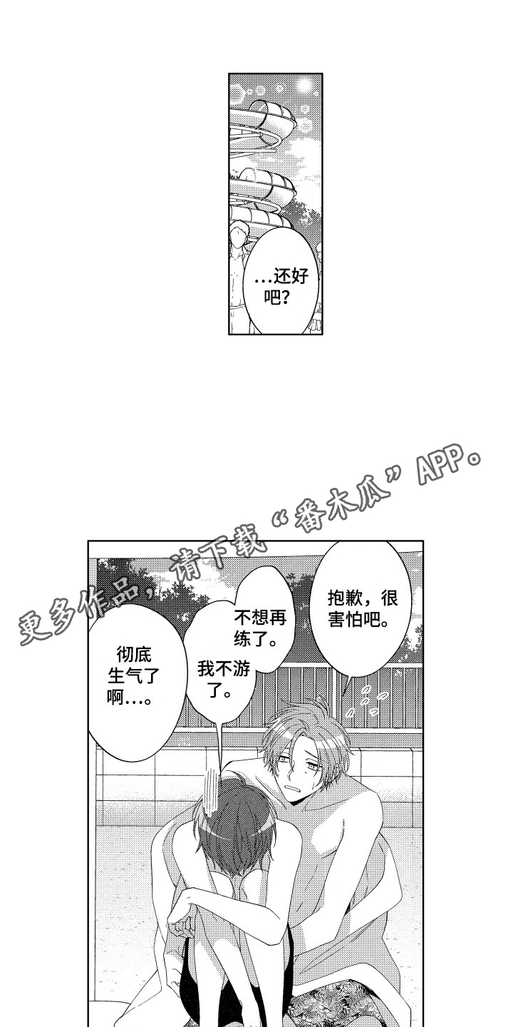 王子文图片漫画,第31章：【番外】学游泳2图