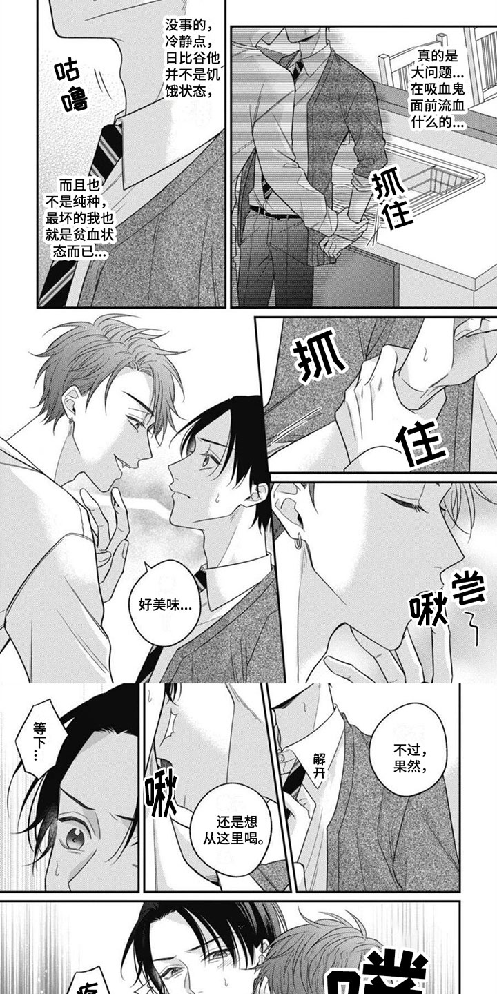 我的吸血鬼学姐免费观看完整版漫画,第2章：流血2图