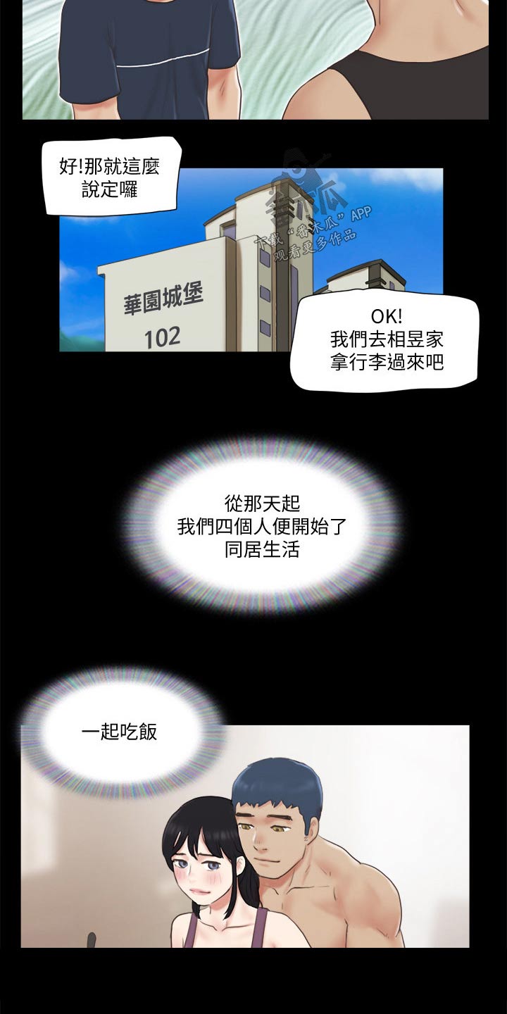 旅行体验100字漫画,第66章：同居2图