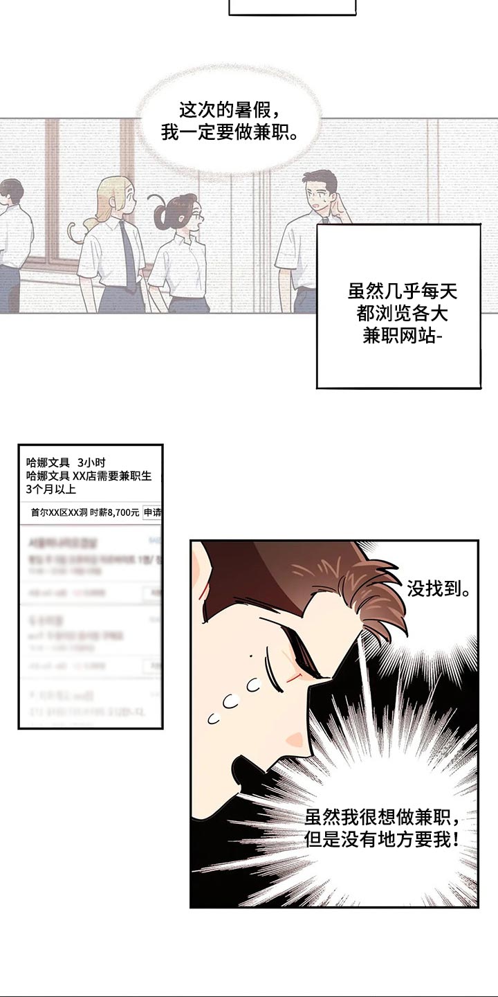 校园之星漫画,第57章：找不到兼职1图