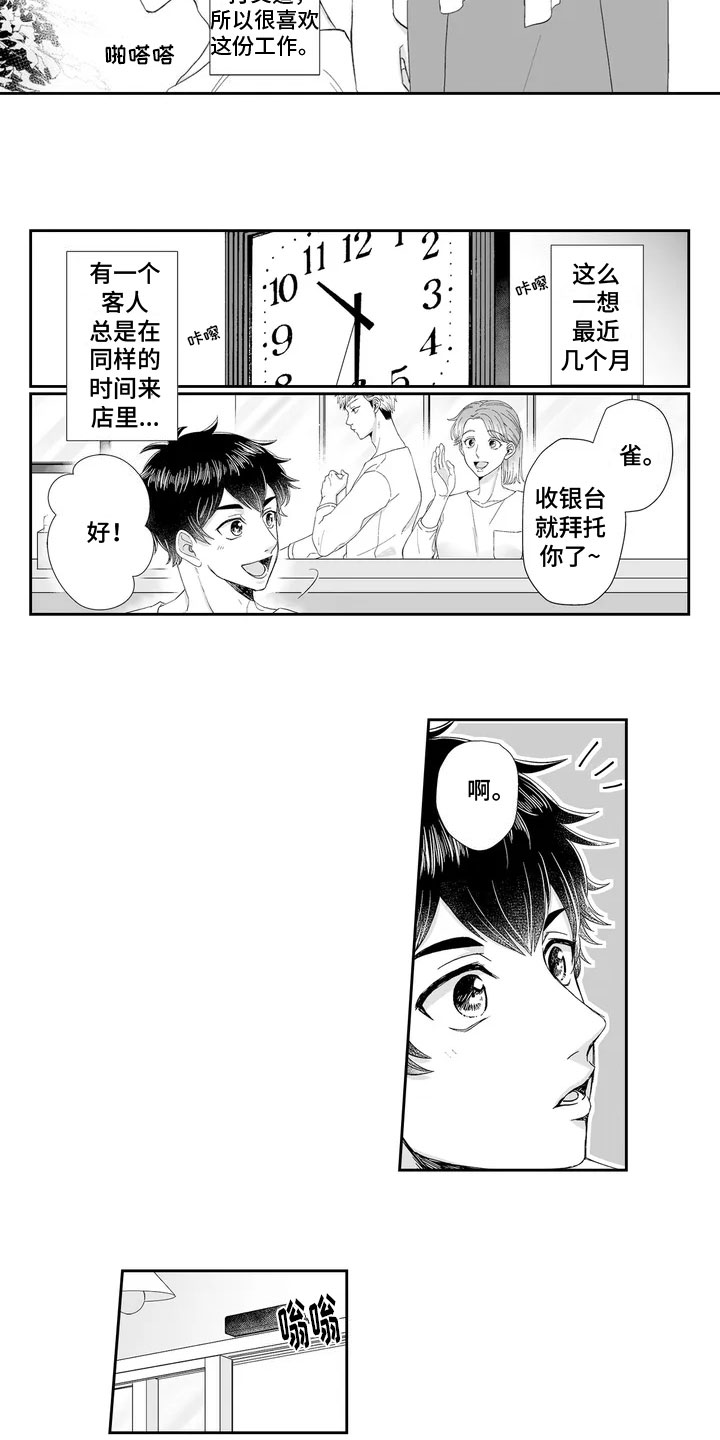被高规格帅哥撩到漫画,第1章：常客2图