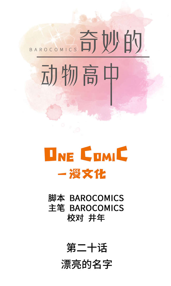 奇妙的动物主题课程漫画,第20章：漂亮的名字1图