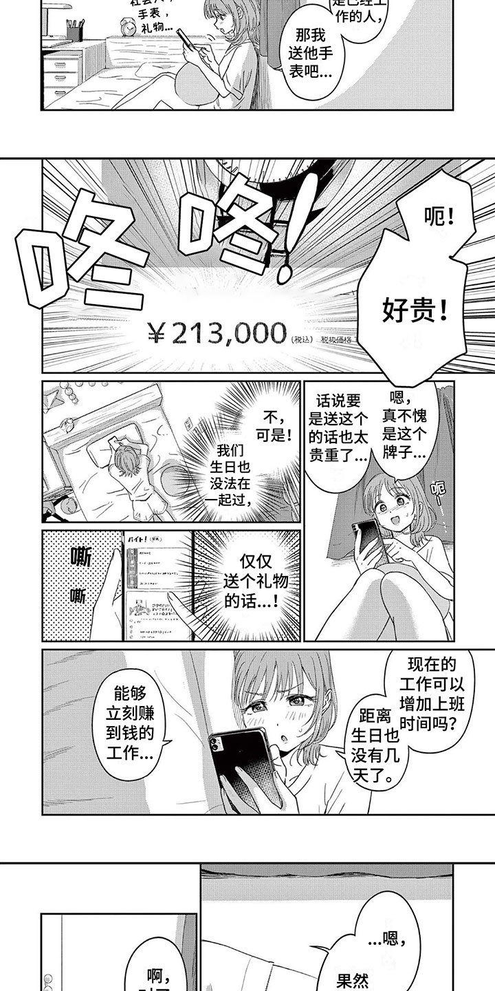 乱来英文漫画,第1章：有钱的兼职1图