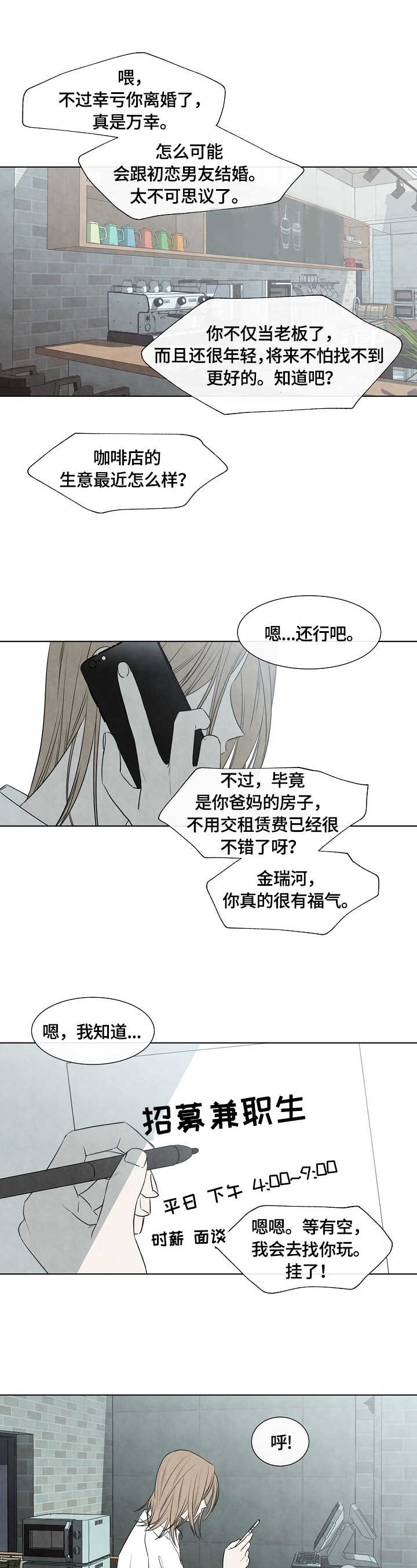 咖啡馆小迷妹1-2在线播放漫画,第1章：面试1图