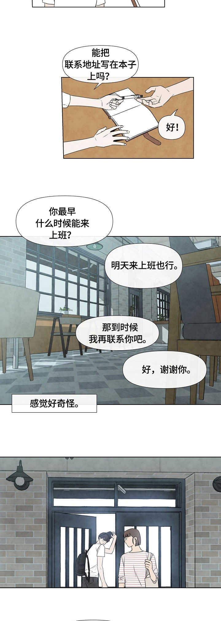 迷情咖啡店番外在线观看漫画,第2章：兼职生2图