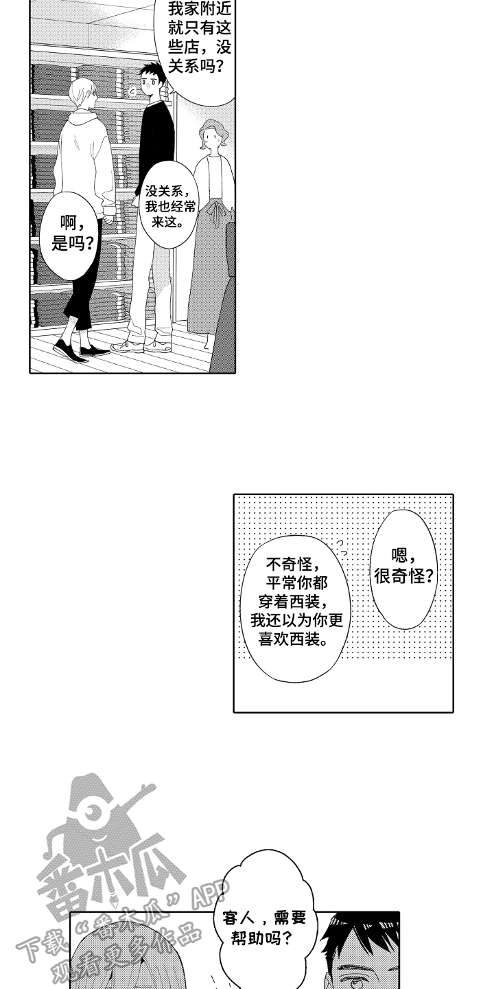 爱你的心砰砰砰下一句歌词漫画,第4章：买东西1图