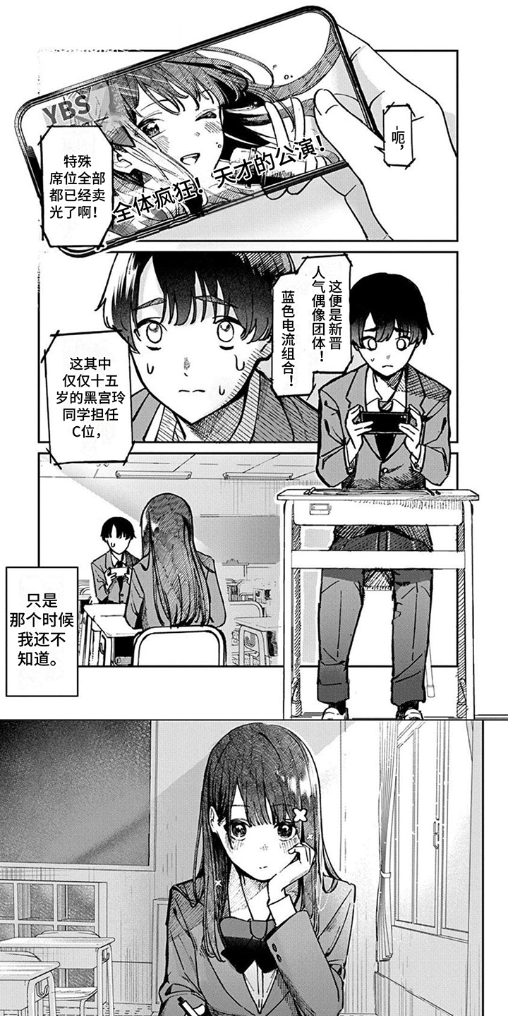 放课后的秘密画室动漫漫画,第1章：偶像同学1图