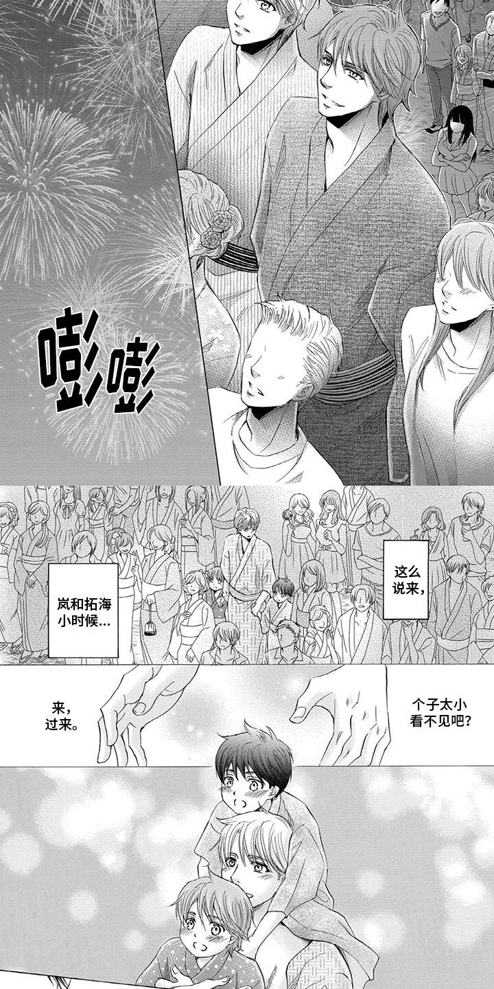 我生了两个儿子漫画,第22章：看烟花1图