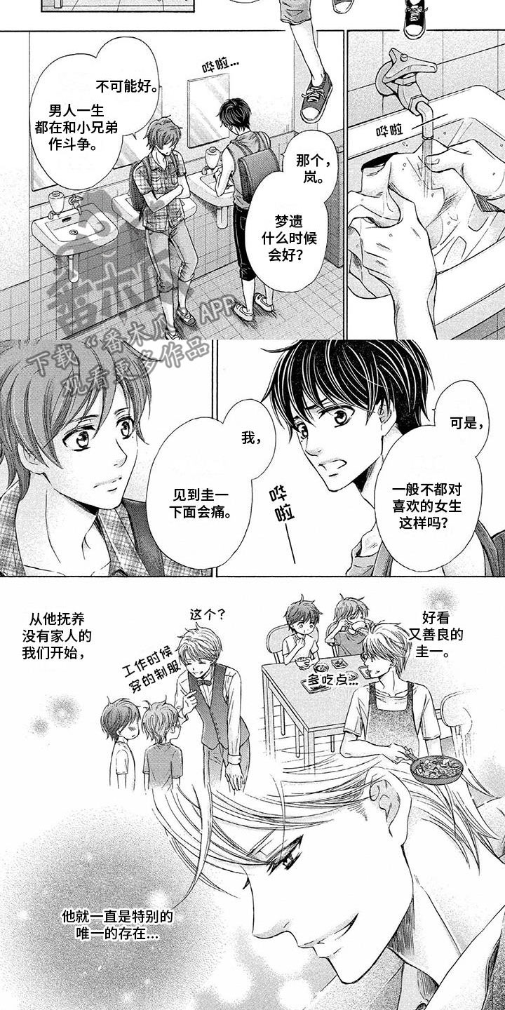 两个儿子互换后续漫画,第6章：一起洗澡1图